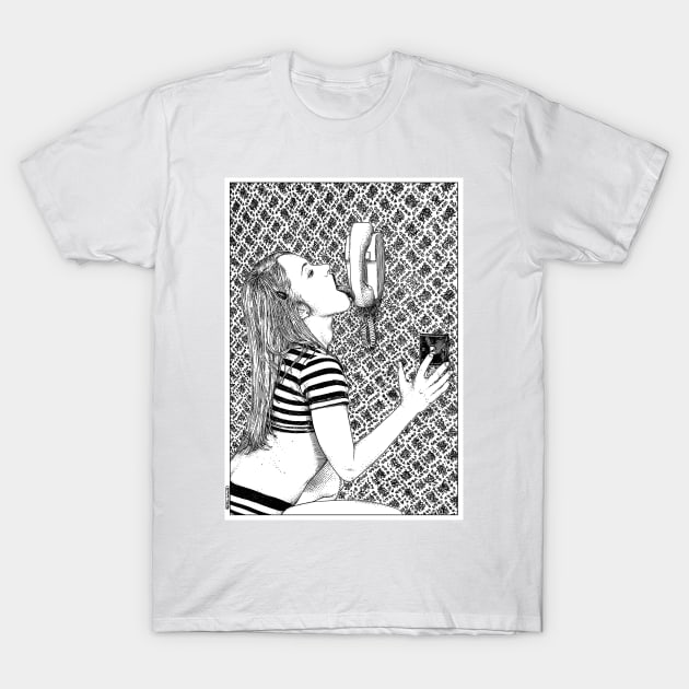 asc 934 - Le combiné est occupé en permanence (Oral stimulation) T-Shirt by apolloniasaintclair